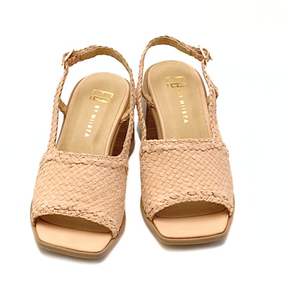 SOLD ❗️Miista London Pavati Almond Woven Leather Sandals 9.5 - Picture 2 of 8